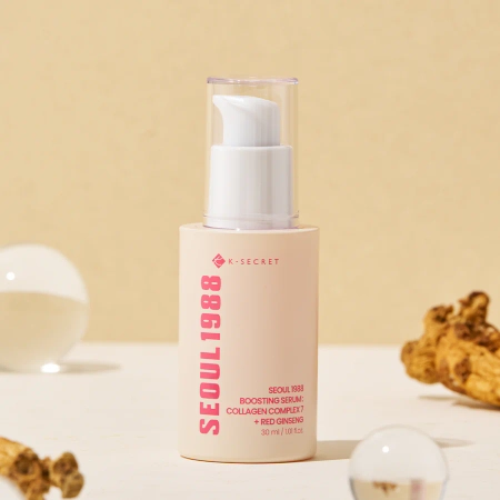 K-SECRET - SEOUL 1988 Boosting Serum : Collagen Complex 7 + Red Ginseng - Сироватка з колагеном і екстрактом женьшеню - 30ml