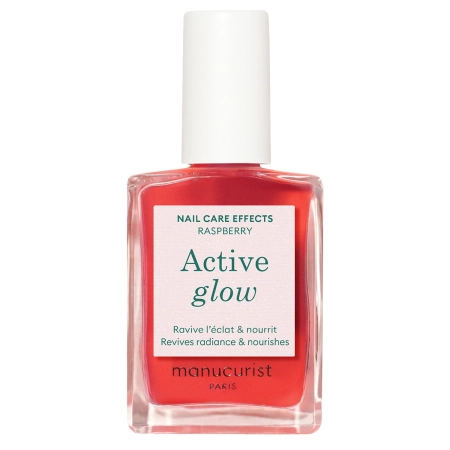 Manucurist - Active - Active Glow - Уходовый лак 2в1 - Raspberry - 15ml