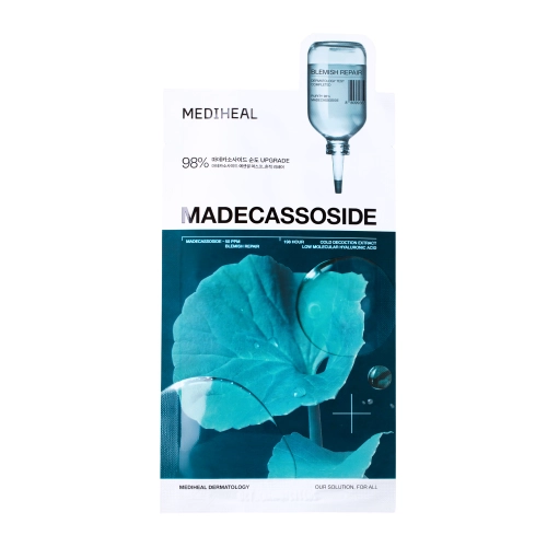 Mediheal - Madecassoside Essential Mask Blemish Repair - Регенерирующая и успокаивающая тканевая маска для лица - 1шт/24ml