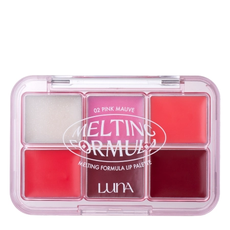 LUNA - Melting Formula Lip Palette - Палітра блисків для губ - 02 Pink Mauve - 10,2g