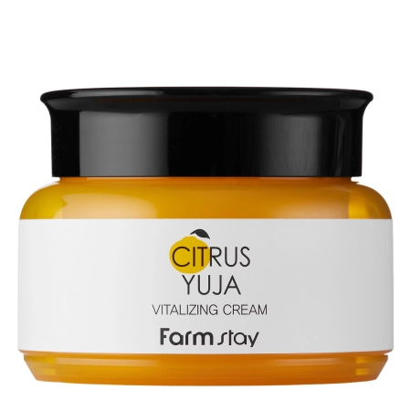 Farmstay - Citrus Yuja Vitalizing Cream - Восстанавливающий крем для лица с экстрактом юзу - 100g