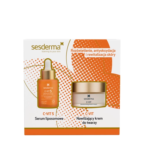 sesderma - C-VIT Set - Набір освітлювальних засобів - сироватка + крем - 50ml+30ml