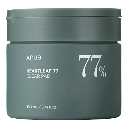 Anua - Heartleaf 77% Clear Pad - Успокаивающие пэды с экстрактом гуттуинии - 70шт.