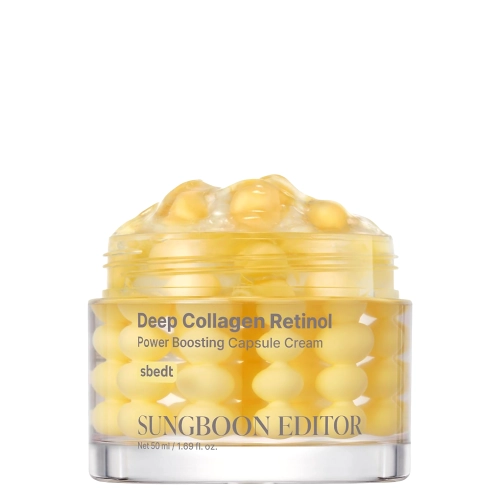 Sungboon Editor - Deep Collagen Retinol Power Boosting Capsule Cream - Крем в капсулах з колагеном і ретинолом - 50ml