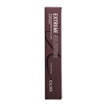 CLIO - Extreme Gelpresso Pencil Liner - Водостойкая подводка в форме карандаша - 004 Gray Brown - 0,35g
