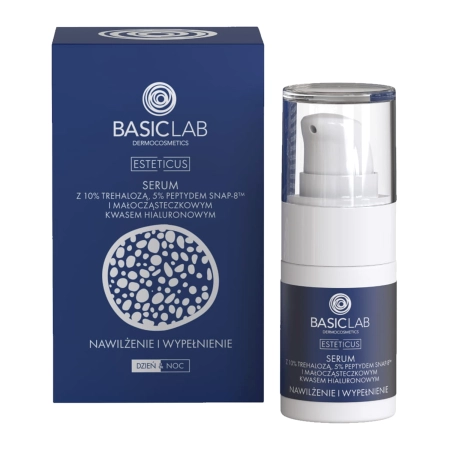 Basiclab - Сыворотка с 10% Трегалозой, 5% Пептидом и Гиалуроновой Кислотой  - 15ml 