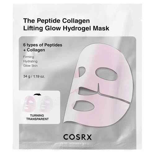 COSRX - Peptide Collagen Glow Hydrogel Mask - Гидрогелевая маска с пептидами и коллагеном - 34g