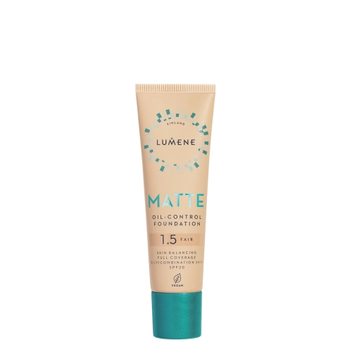 Lumene - Matte Oil Control Foundation SPF 20 - Матуючий тональний крем - 1,5 Fair - 30ml