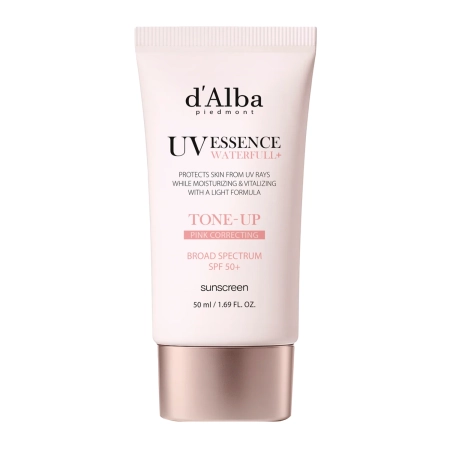 d'Alba - Waterfull Tone-Up Sun Cream SPF50+ PA++++ - Тонуючий сонцезахисний крем для обличчя - 50ml