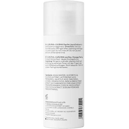 Geek & Gorgeous - Эксфолиант для чувствительной кожи с кислотами 4% PHA и BHA - Calm Down - 100ml