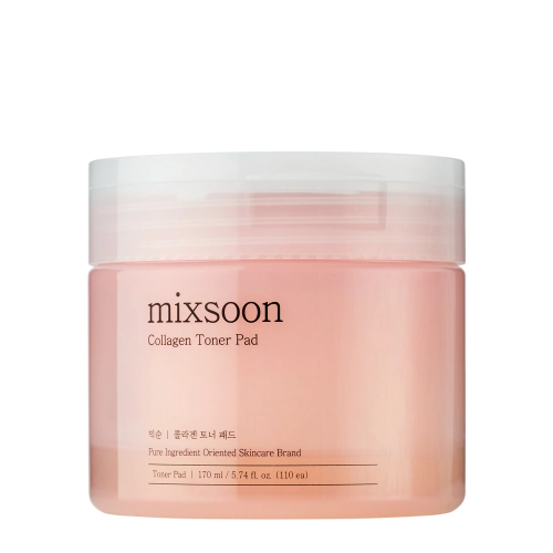 Mixsoon - Collagen Toner Pad - Зміцнювальні колагенові педи для обличчя - 170ml/110шт.