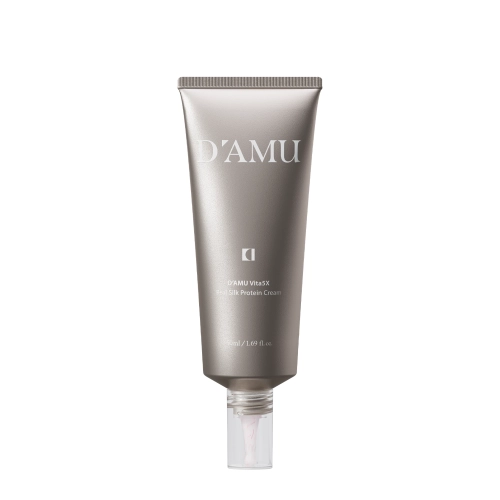 D’AMU - Vita5X Real Silk Protein Cream - Укрепляющий крем для лица - 50ml