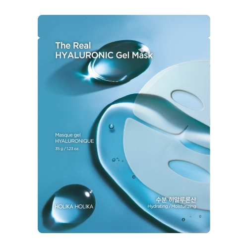 Holika Holika - The Real Hyaluronic Gel Mask - Увлажняющая гидрогелевая маска с гиалуроновой кислотой - 35g