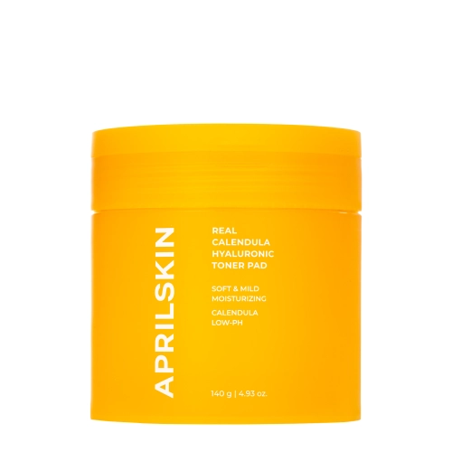 Aprilskin - Real Calendula Hyaluronic Toner Pad - Тонизирующие пэды с календулой - 140g