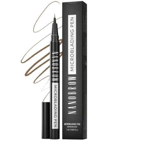 Nanolash - Nanobrow Microblading Pen - Маркер для бровей - Warm Brown - 1ml