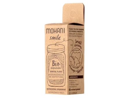 Mohani - Smile - Dental Floss - Біорозкладна зубна нитка - Освіжаюча м'ята