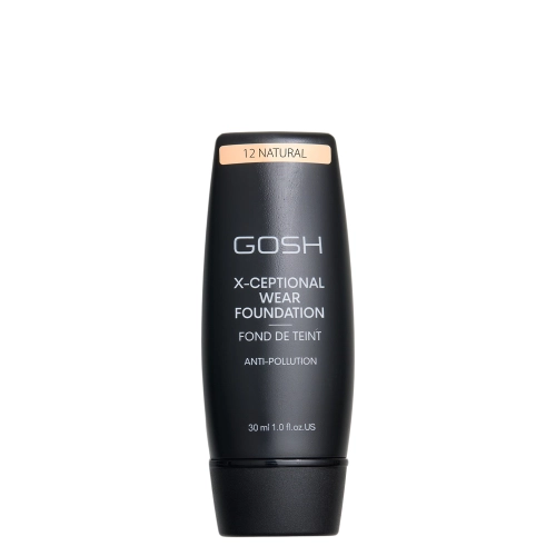 GOSH - X-Ceptional Wear Foundation - Стойкий тональный крем - 12 Natural - 30ml