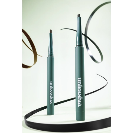 Unleashia - Easy Glide Flat Eyeliner - Підводка у формі олівця - 02 Brown Mood - 0,15g