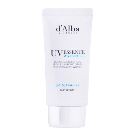 d'Alba - Waterfull Essence Sun Cream SPF 50+ PA++++ - Зволожувальний сонцезахисний крем для обличчя - 50ml