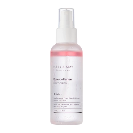 Mary&May - Rose Collagen Mist Serum - Двухфазная сыворотка в форме спрея - 100ml