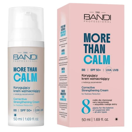 Bandi - More than Calm - Корегувальний зміцнювальний крем SPF 50+ проти почервонінь - 50ml