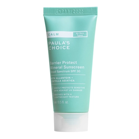 Paula's Choice - Calm Barrier Protect Mineral Sunscreen SPF 30 - Мінеральний сонцезахисний крем - 15ml