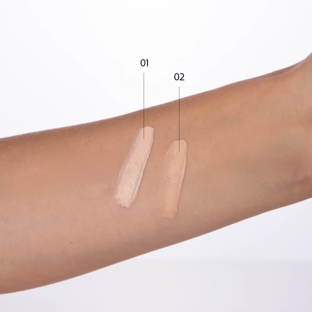 Amuse - Dew Power Vegan Cushion - Веганский тональный кушон с сияющим финишем - 01 Pure - 15g