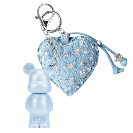LOVRO - Denim Sugar Teddy Shimmer Lipgloss - Блиск для губ із мерехтливими часточками - 01 Heart Drop - 1,4g