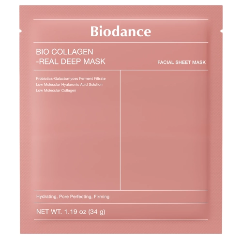Biodance - Bio-Collagen Real Deep Mask - Зміцнювальна колагенова маска для обличчя - 1шт/34g