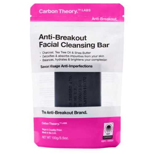 Carbon Theory - Anti-Breakout Cleansing Bar - Мило з активованим вугіллям - 100g