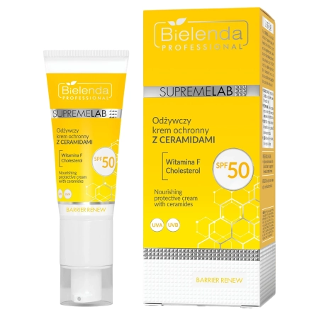 Bielenda Professional - Supremelab - Barrier Renew - Живильний сонцезахисний крем з церамідами SPF 50 - 40ml