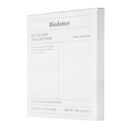 Biodance - Bio-Collagen Real Deep Mask Set - Набор укрепляющих коллагеновых масок для лица - 4x34g