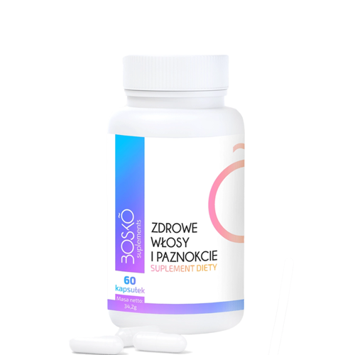 BOSKO Cosmetics - Диетическая добавка для укрепления волос, кожи и ногтей - 60 капсул