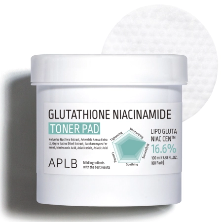 APLB - Glutathione Niacinamide Toner Pad - Осветляющие пэды для лица - 60шт./100ml