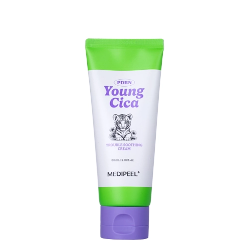 Medi-Peel - Young Cica PDRN Trouble Soothing Cream - Заспокійливий крем для обличчя - 80mlMedi-Peel - Young Cica PDRN Trouble Soothing Cream - Успокаивающий крем для лица - 80ml