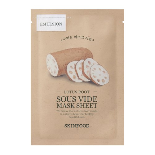 Skinfood - Sous Vide Mask Sheet Lotus Root - Питательная тканевая маска для лица - 1шт./20g