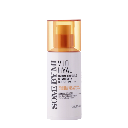 Some By Mi - V10 Hyal Hydra Capsule Sunscreen SPF 50+ PA++++ - Сонцезахисний крем для обличчя - 40ml