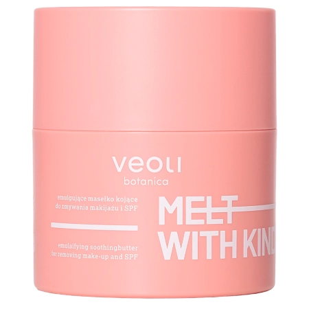 Veoli Botanica - Melt With Kindness - Успокаивающий баттер для демакияжа кожи с расширенными сосудами - 40g