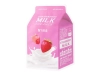 A'pieu - Milk One Pack Mask - Strawberry - Освітлююча тканинна маска для обличчя