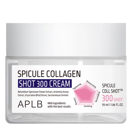 APLB - Spicule Collagen Shot 300 Cream - Мікроголковий крем для обличчя з колагеном - 55ml