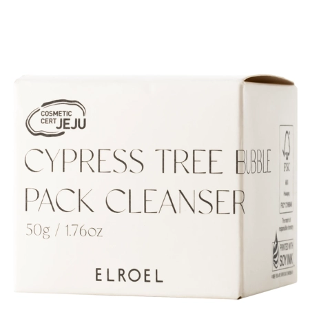 ELROEL - Cypress Tree Bubble Pack Cleanser - Очищувальна бульбашкова маска для вмивання обличчя - 50g