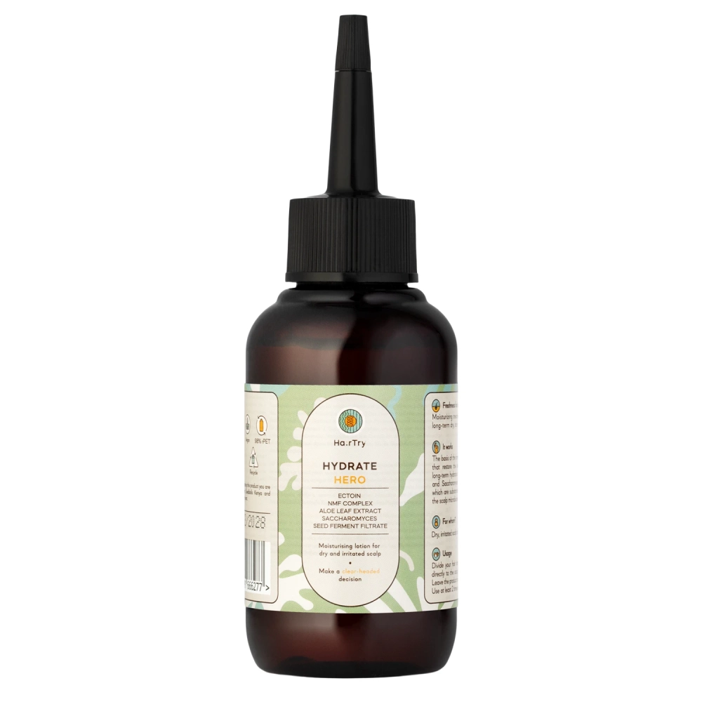 HairTry - Hydrate Hero - Зволожувально-заспокійливий лосьйон для шкіри голови з комплексом NMF та ектоїном - 100ml