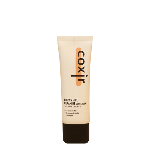 Coxir - Brown Rice Ceramide Sunscreen SPF50+ PA+++ - Зволожувальний сонцезахисний крем для обличчя - 50ml