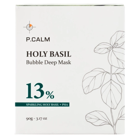 P.Calm - Holy Basil Bubble Deep Mask - Очищаюшая пузырьковая маска - 90g