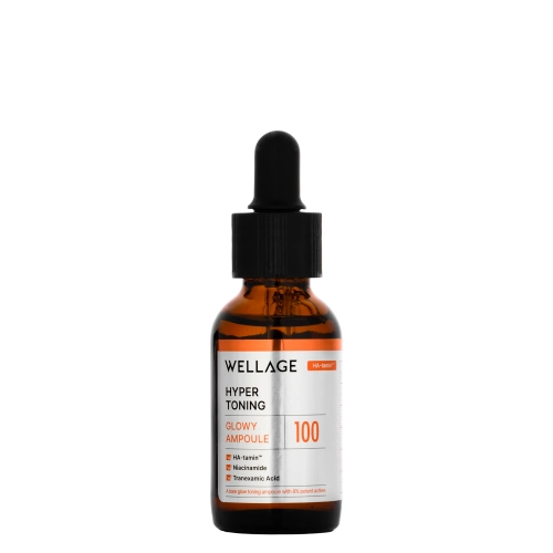 WELLAGE - Hyper Toning Glowy Ampoule - Освітлювально-тонізуюча ампула для обличчя - 30ml