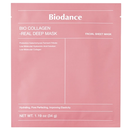 Biodance - Bio-Collagen Real Deep Mask - Зміцнювальна колагенова маска для обличчя - 1шт/34g
