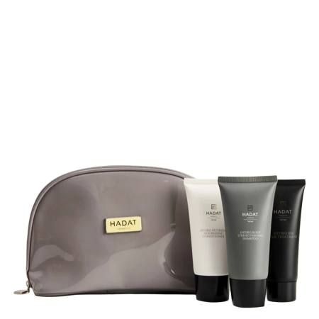 Hadat - Hydro Hair Growth Set - Набір для росту волосся з косметичкою - 70ml+70ml+70ml