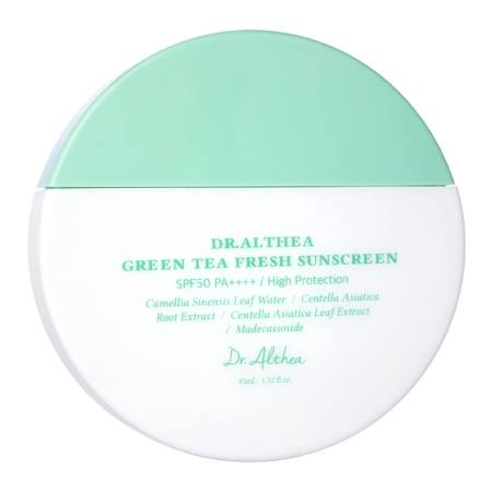 Dr. Althea - Green Tea Fresh Sunscreen SPF50+ PA++++ - Успокаивающий солнцезащитный крем - 45ml