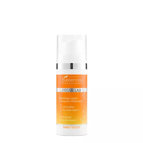 Bielenda Professional - Отшелушивающая маска с кислотами и витамином C - Supremelab - Energy Boost - 50g