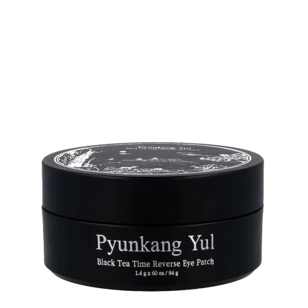 Pyunkang Yul - Гидрогелевые патчи под глаза - Black Tea Time Reverse Eye Patch - 60 шт.
